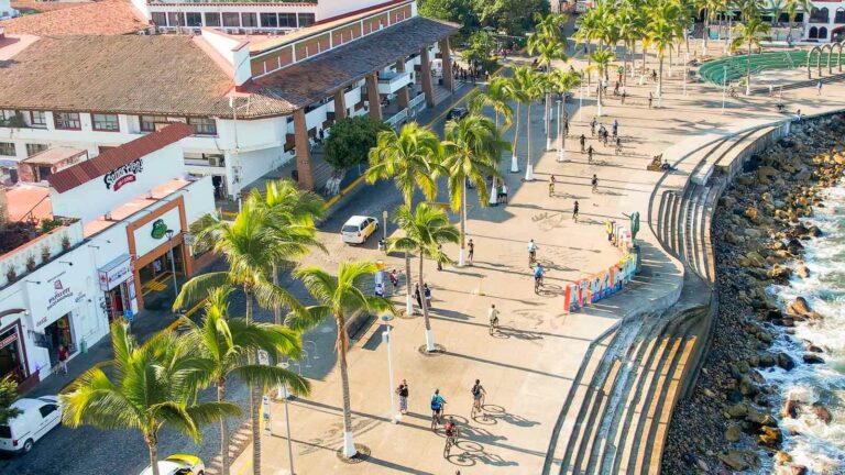 Vista aérea del malecón